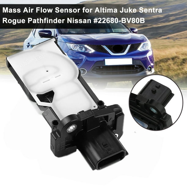 Mass Air Flow Sensor for Altima Juke Sentra Rogue Pathfinder Nissan 22680-BV80B. Mass Air Flow Sensor for Altima Juke Sentra Rogue Pathfinder Nissan 22680-BV80B.